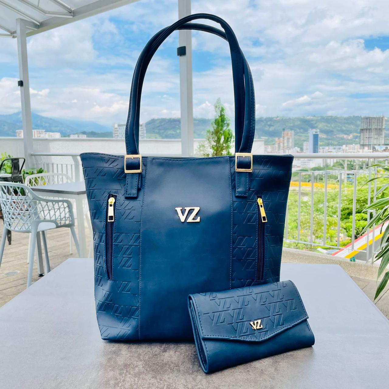 BOLSO DE MANO + BILLETERA VELEZ