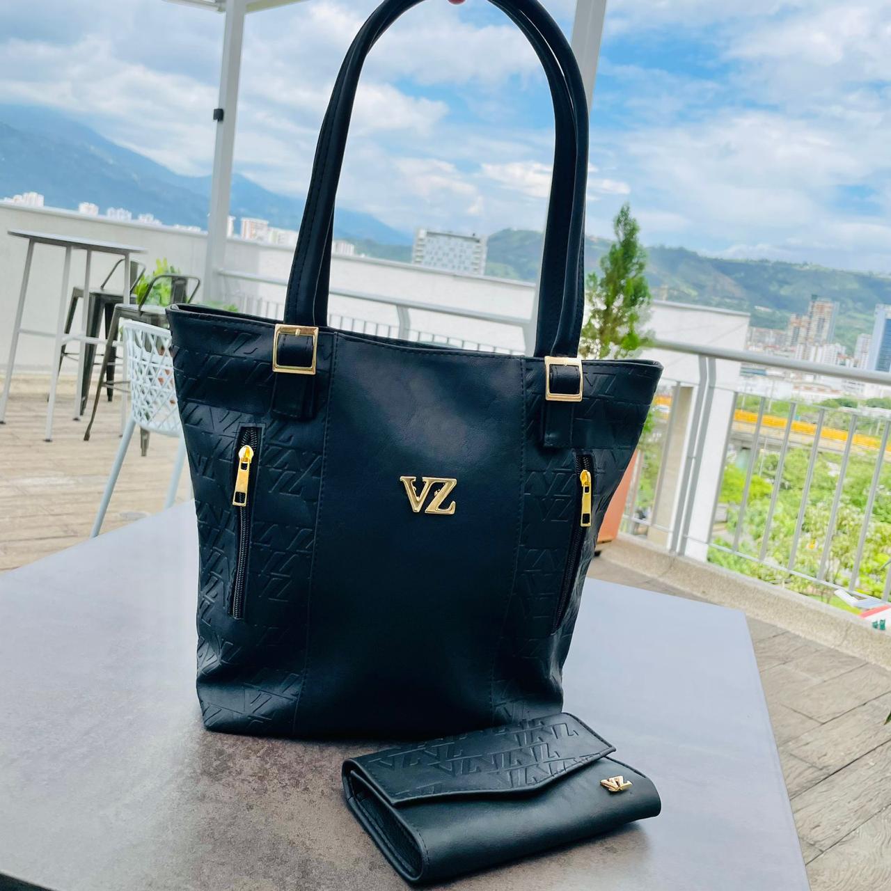 BOLSO DE MANO + BILLETERA VELEZ