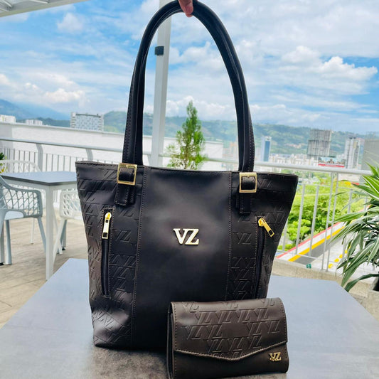 BOLSO DE MANO + BILLETERA VELEZ